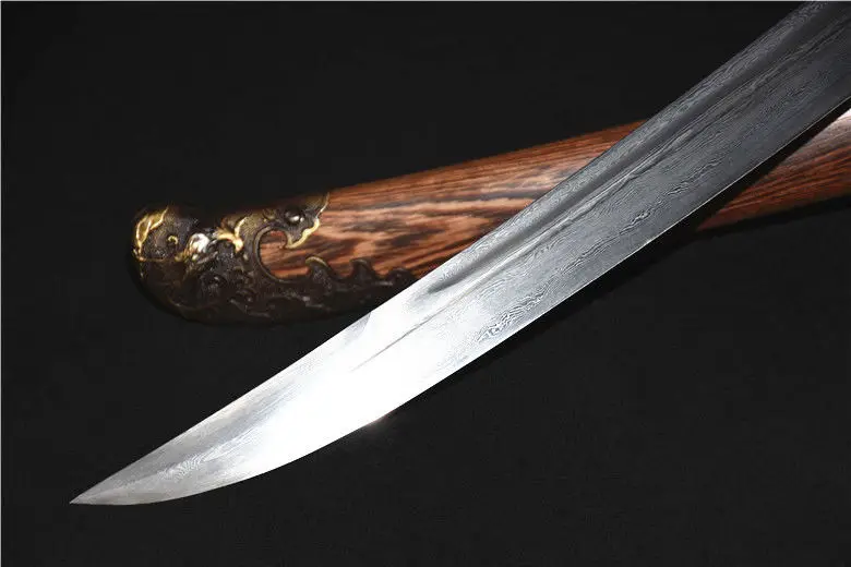 Высокое качество китайский ушу Broadsword меч дадао острый Дамасская сталь лезвие