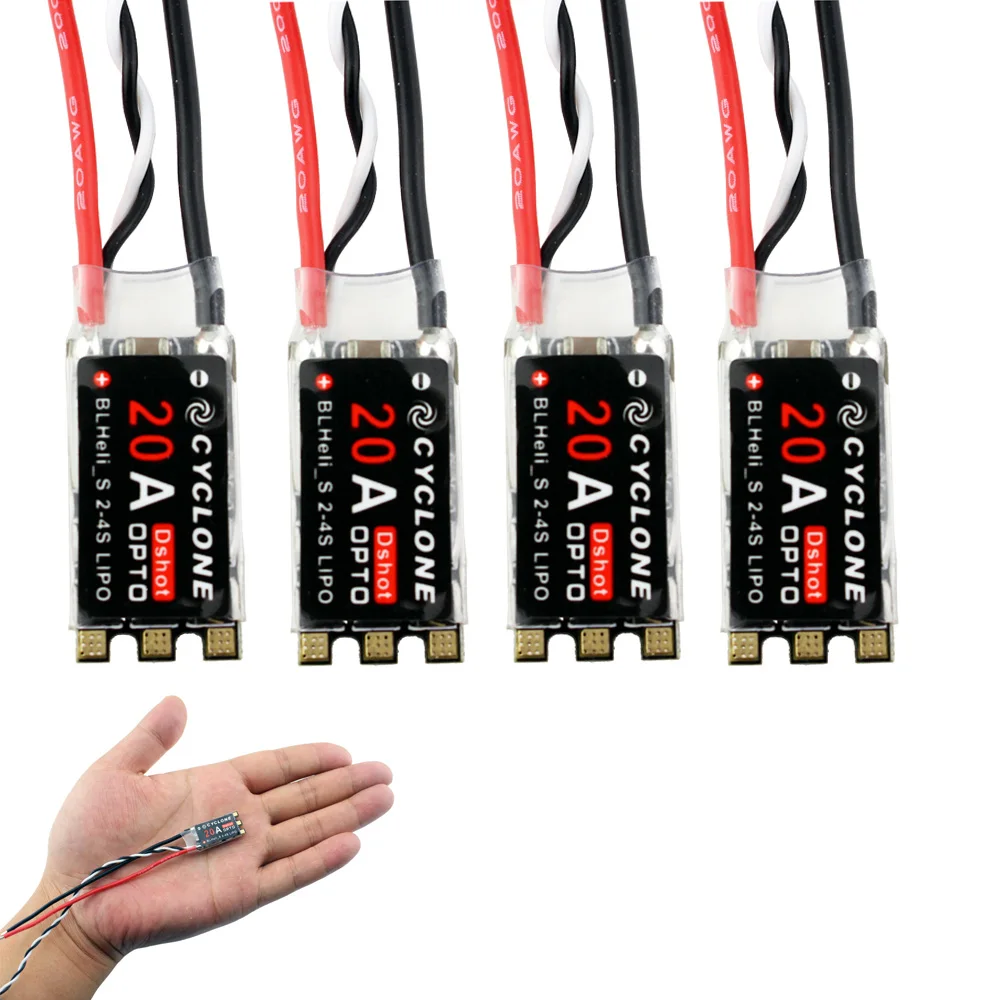 Новое поступление циклонный контроллер скорости 20A BLHeli_S ESC DSHOT BLHeli S 2 4S для FPV Raing