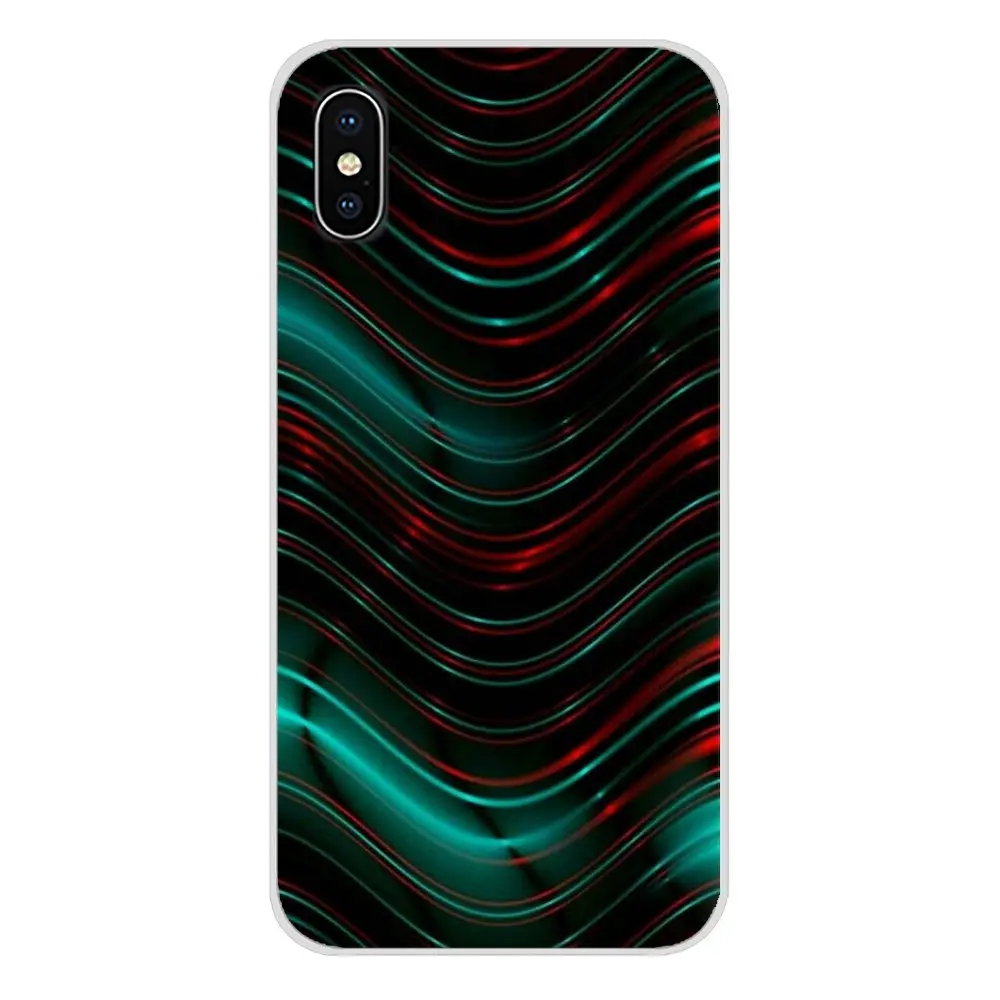 Черный и красный металлический Прозрачный чехол из ТПУ для Apple iPhone X XR XS MAX 4 4S 5 5S 5C SE