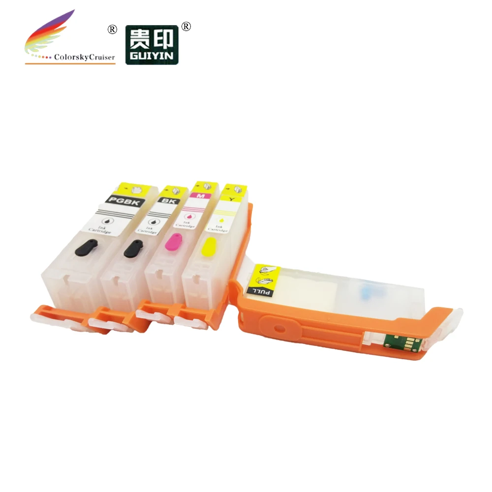 (RCC370 5) многоразовый чернильный картридж для Canon PIXMA MG5730 MG 5730 PGI 370 PGI370 CLI 371 CLI371 371|ink