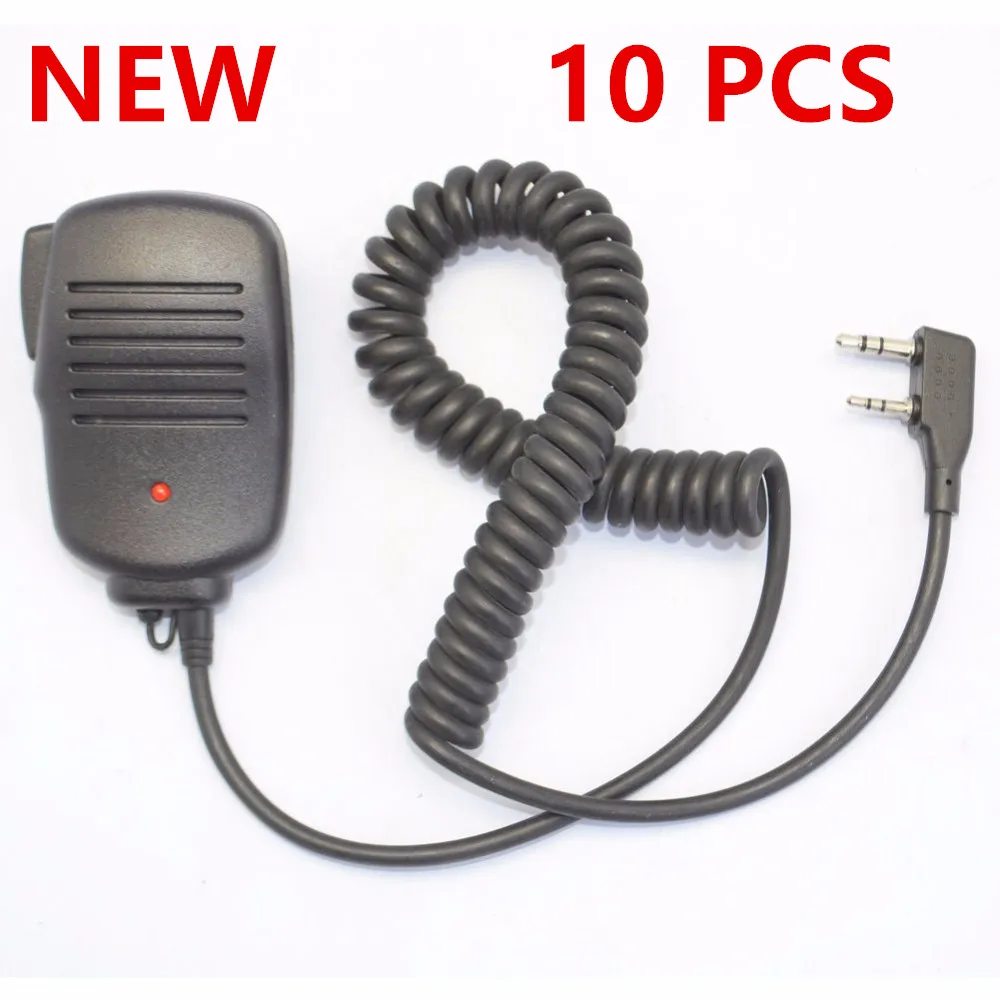 XQF 10 PCS BAOFENG Speaker Microphone for Ham Two Way Radio/ Walkie Talkie UV5R GT3 888S8s | Мобильные телефоны и
