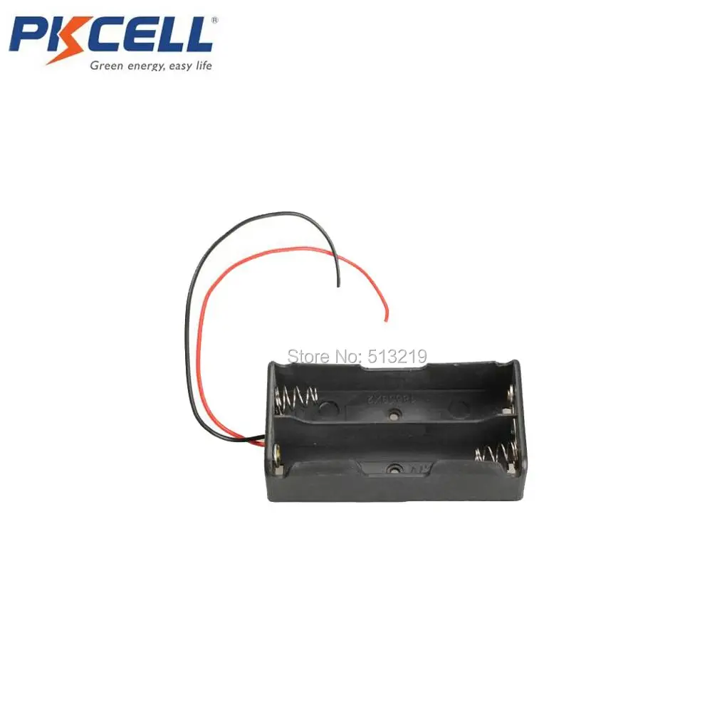 PKCELL 10 шт. 2x18650 3 7 в чехол для аккумулятора с проводными выводами|3.7v battery|case casecase with
