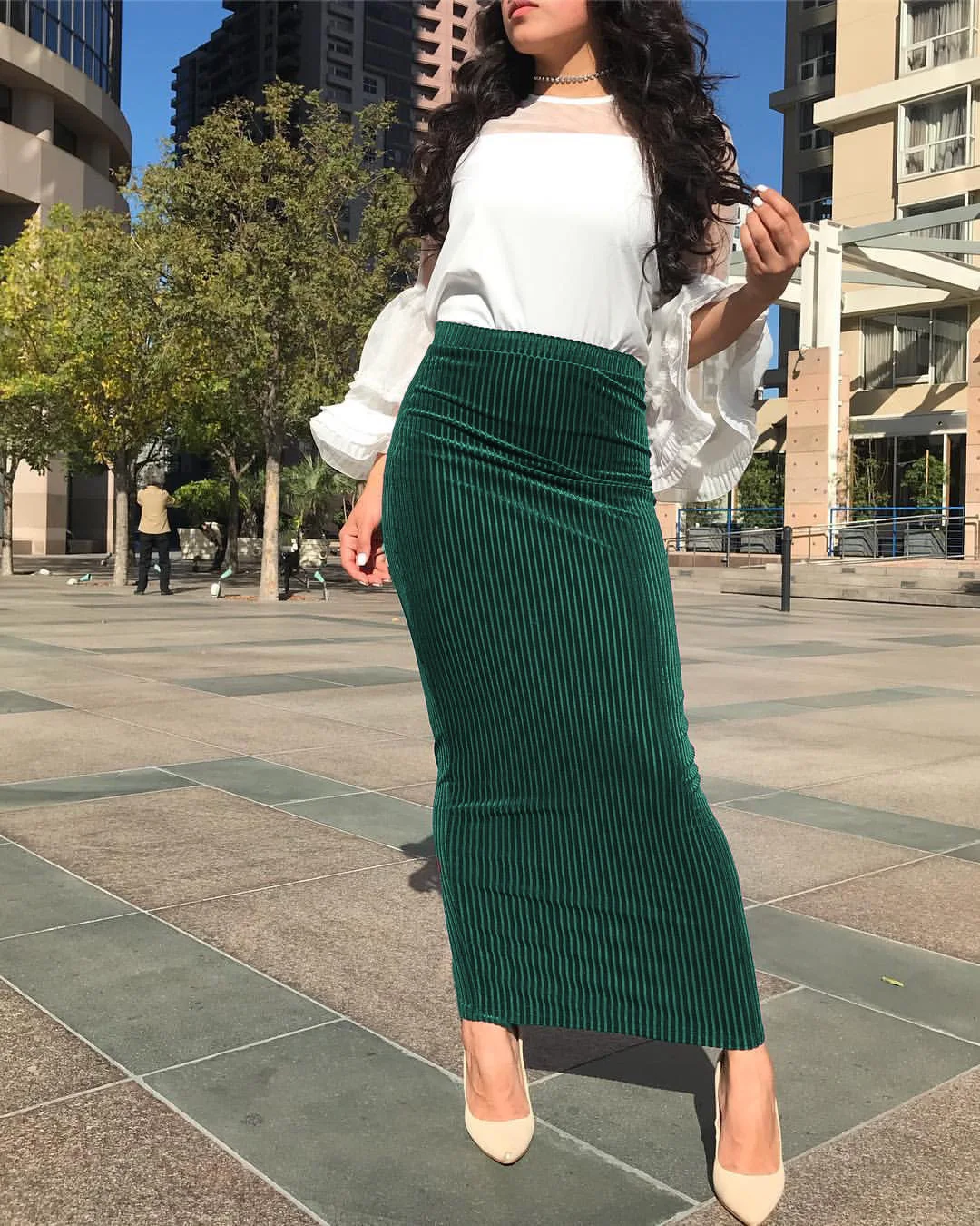 Женские эластичные юбки abaya, Турция, Дубай, для мусульманского праздника Рамадан, Турецкая, Бангладеш, мусульманская одежда, розовая, черная, зеленая, фиолетовая юбка в полоску