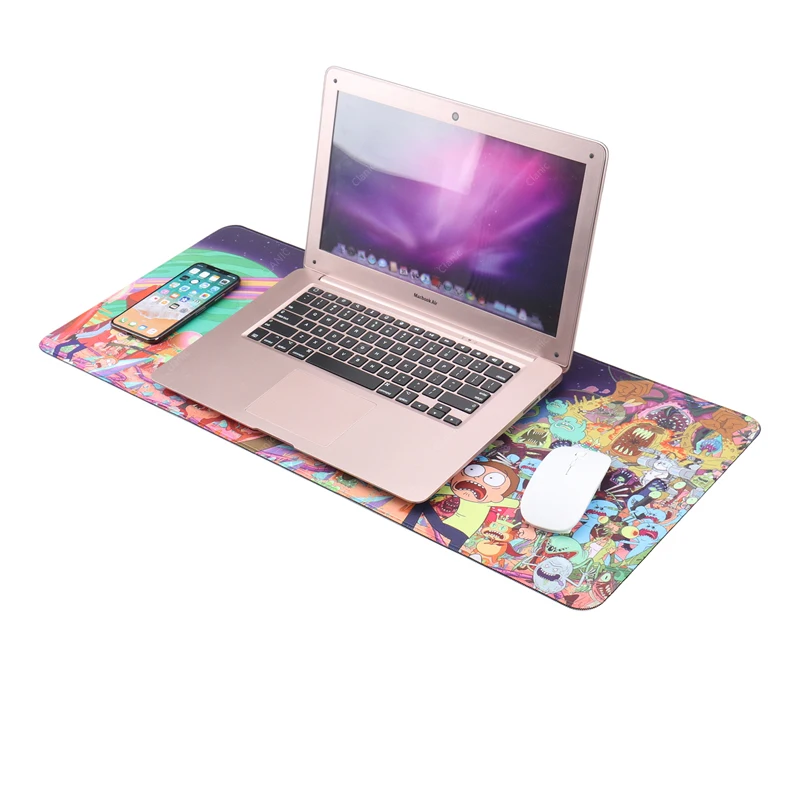 Игровой большой коврик для мыши 700x300, l, xl, Настольный коврик, аниме, коврик для мыши Рик и Морти, для ПК, ноутбука, оверлок
