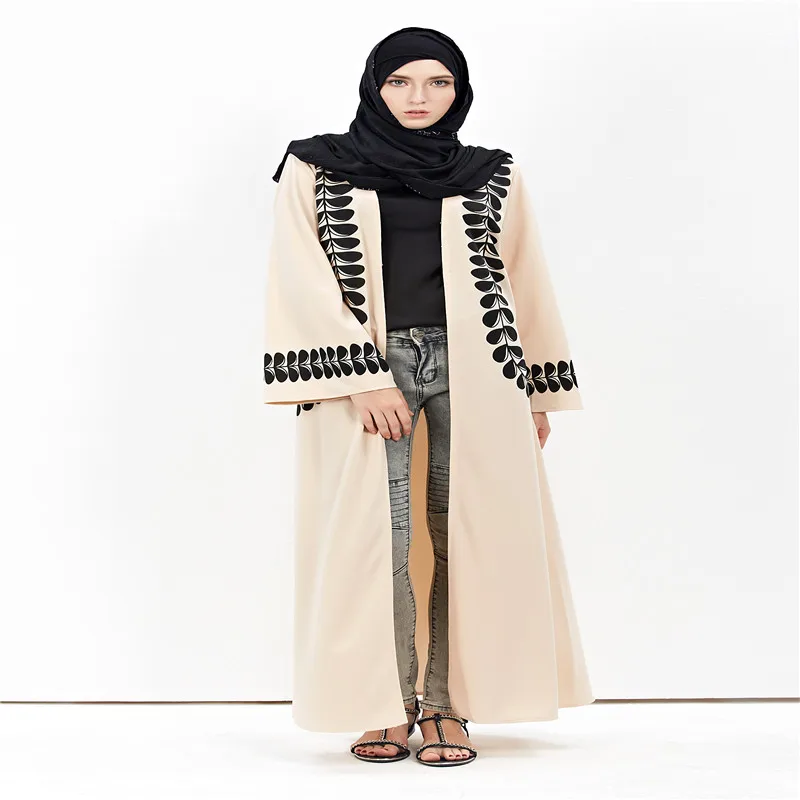 Женский кардиган в арабском стиле с длинным рукавом мусульманском стиле|islamic long