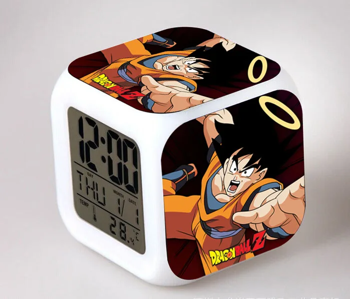 9 Аниме фигурки Dragon Ball z светодиодный цветной сенсорный светильник Супер Saiyan God супер Гоку Вегета будильник ПВХ Супер Figma детские игрушки - Цвет: 9