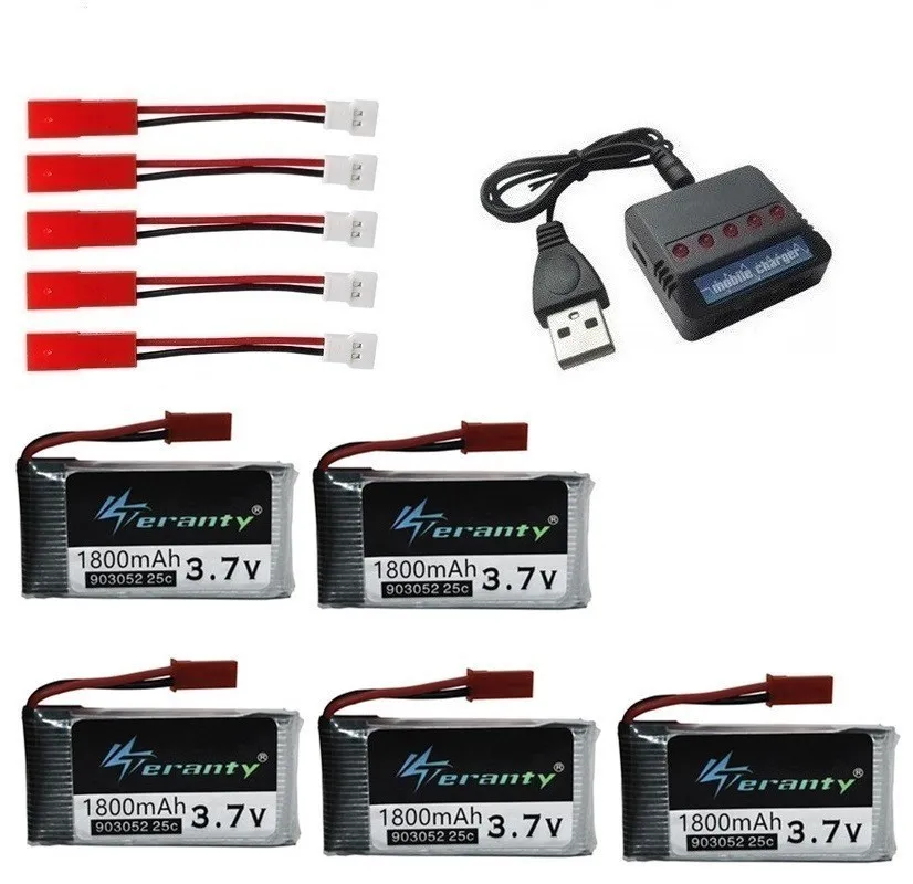 Аккумулятор lipo для дрона 3 7 в 1800 мАч KY601S SYMA X5 X5S X5C X5SC X5SH X5SW X5UW X5HW M18 H5P HQ898 H11D H11C