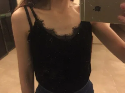 Для женщин на кружевной топ пикантные женские Satin Slip укороченный Топы