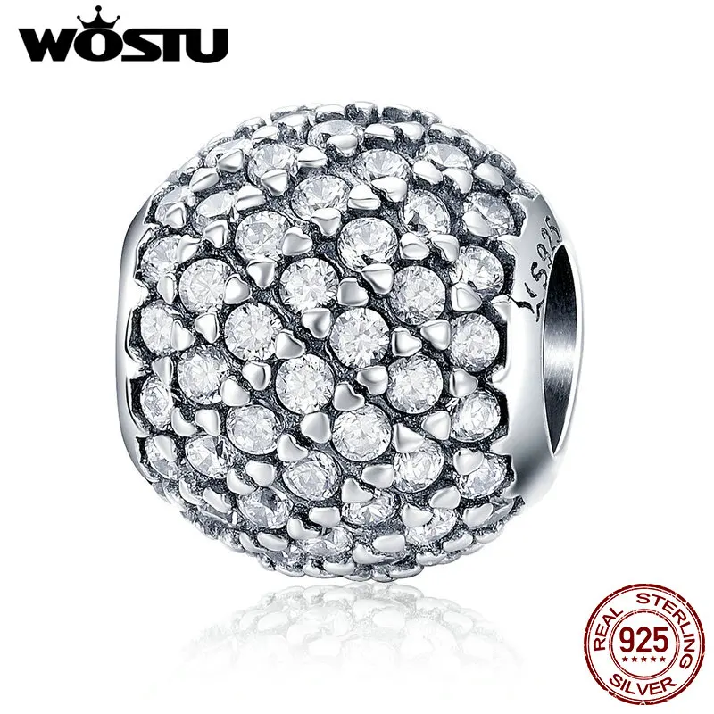 WOSTU 2020 трендовые 925 пробы бусины с серебряными бусинами подходят к оригинальному