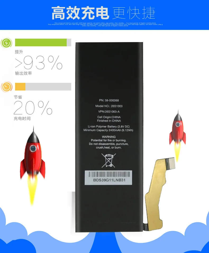 Аккумулятор ISUN для Fire Phone SD4930UR SD4930 2400 мАч/000068 Вт/ч 58- 26S1003-A S12-M1-C + Инструменты |