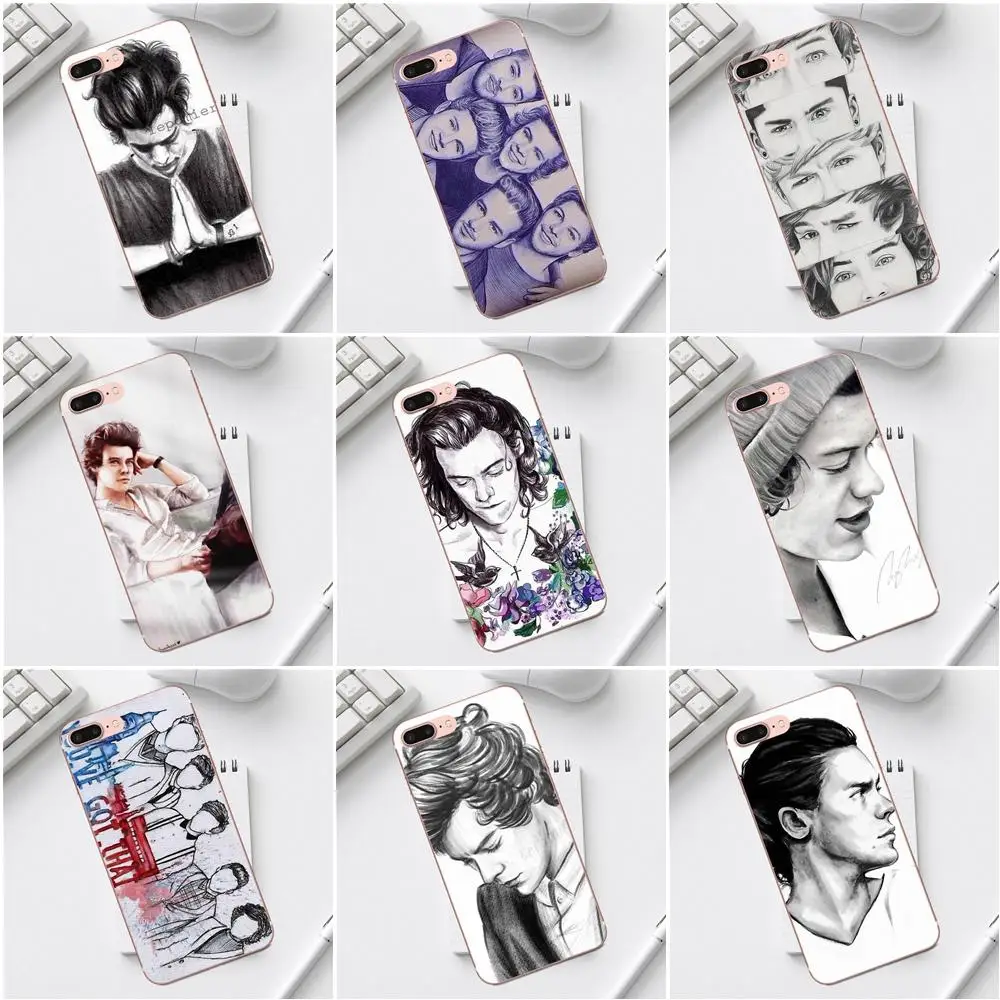 Чехлы для телефонов из ТПУ 1d One Direction Sketch N Draw iPhone X XS Max XR 4 4S 5 5C SE 6 6S 7 8 Plus Galaxy A3 A5 J1 J3 J5