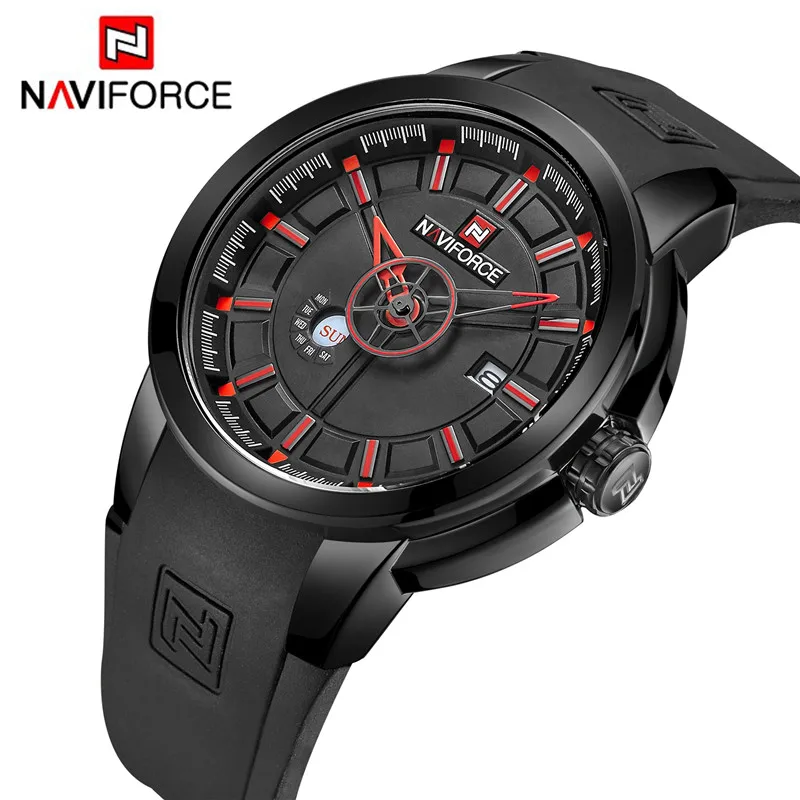 Для мужчин S Часы Топ Элитный бренд naviforce спортивные часы Военная Униформа