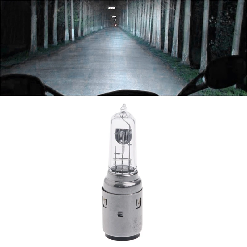 Мотоцикл DC 12V 35W BA20D головной светильник галогеновая ксеноновая лампа белый Jy22 19