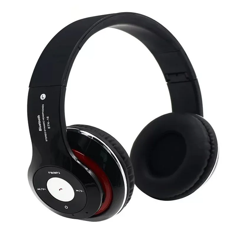 STN-16 Bluetooth Беспроводные Стерео Наушники Большие fone де ouvido с микрофоном Handfree fm TF для