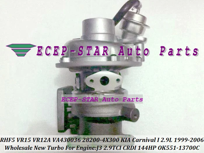 Бесплатная доставка RHF5 KHF5 1A VR15 VR12A 28200 4X300 OK551 13700C Turbo для KIA Carnival I 1999 2006 J3 J3CR 2.9L TCI