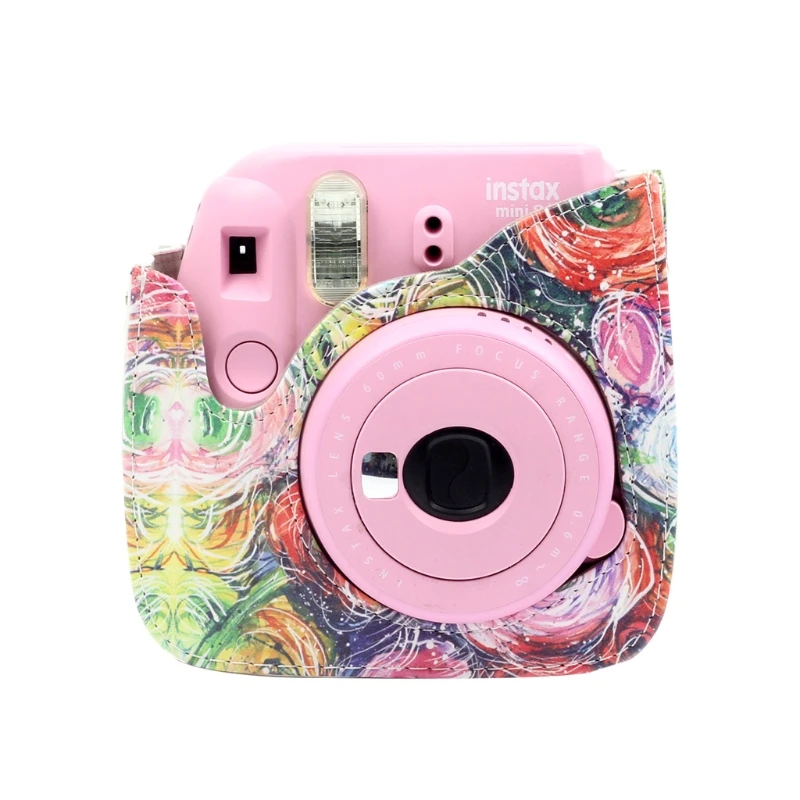 Для Fujifilm Instax Mini 8 + 9 Аксессуары для камеры цветы искусственная кожа мгновенная