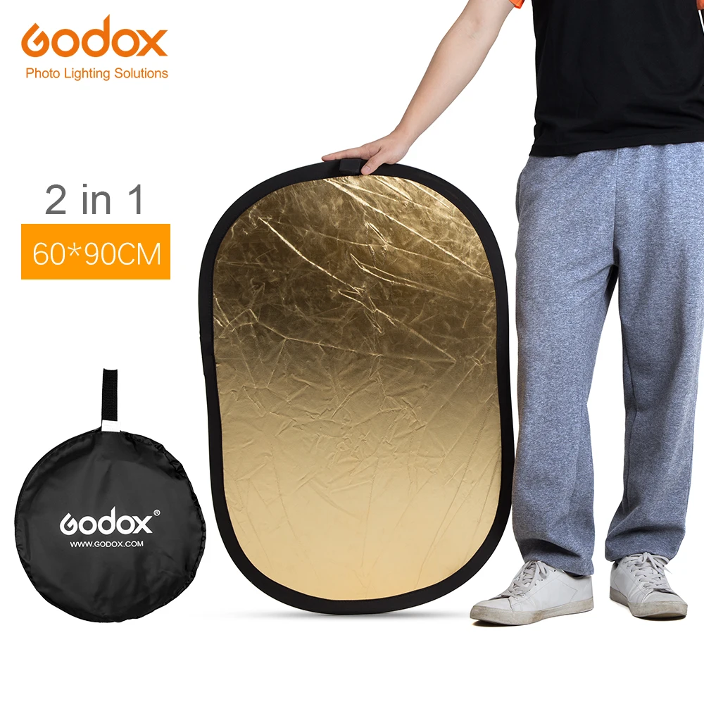 Портативный складной светильник GODOX 2в1 60x90 см овальный отражатель для фотографии