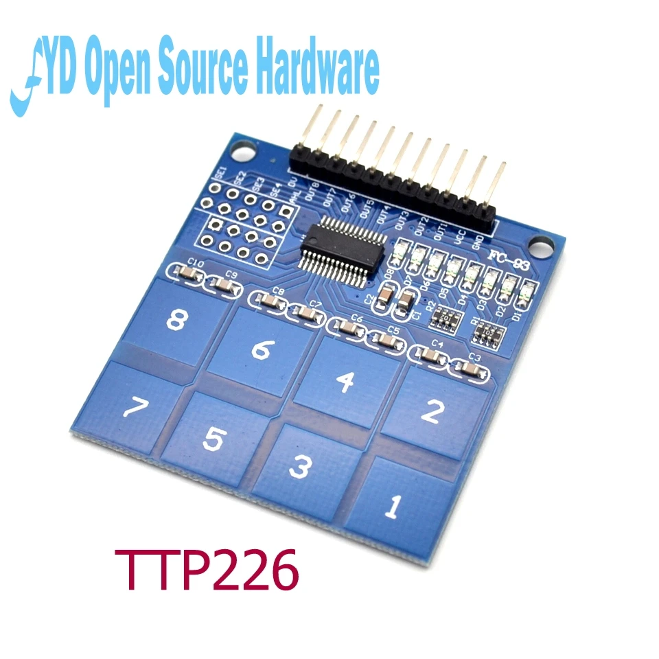 TTP226 8 канальный цифровой емкостный сенсорный модуль переключателя|module switch|module