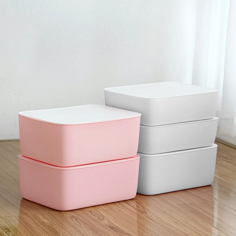 

High Quality PP Material Underwear Storage Box Bra Underpants Socks Storage Box Desktop Multi-grid with Lip Storage Box Artifact