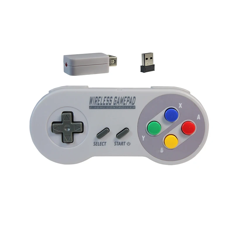 Беспроводные геймпады 2 4 ГГц джойстик Джойстик контроллер для SNES NES классический