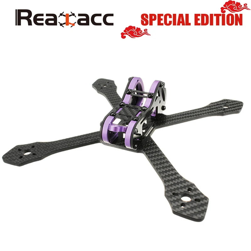 Специальное издание Realacc Purple215 215 мм 4 мм толщина руки углеродное волокно DIY RC гоночный комплект рамы для FPV Racer дроны Квадрокоптер