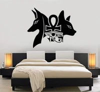 vinyl wall applique ancient egyptian god anubis egypt home decoration stickers living room bedroom wall stickers 2aj10