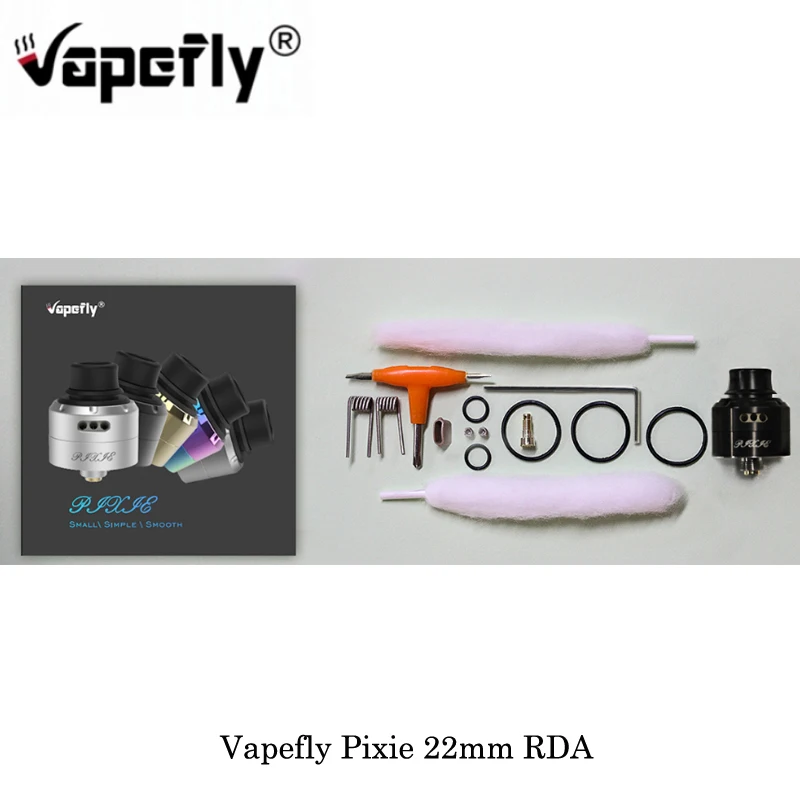 Электронная сигарета Vapefly Pixie 22 мм RDA с одной катушкой сборка 510 нить для Squonker Mod