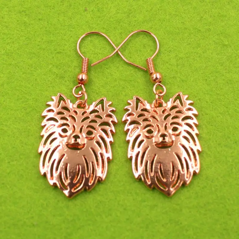 Милые серьги подвески в виде собаки чихуахуа милые забавные летние с золотой и