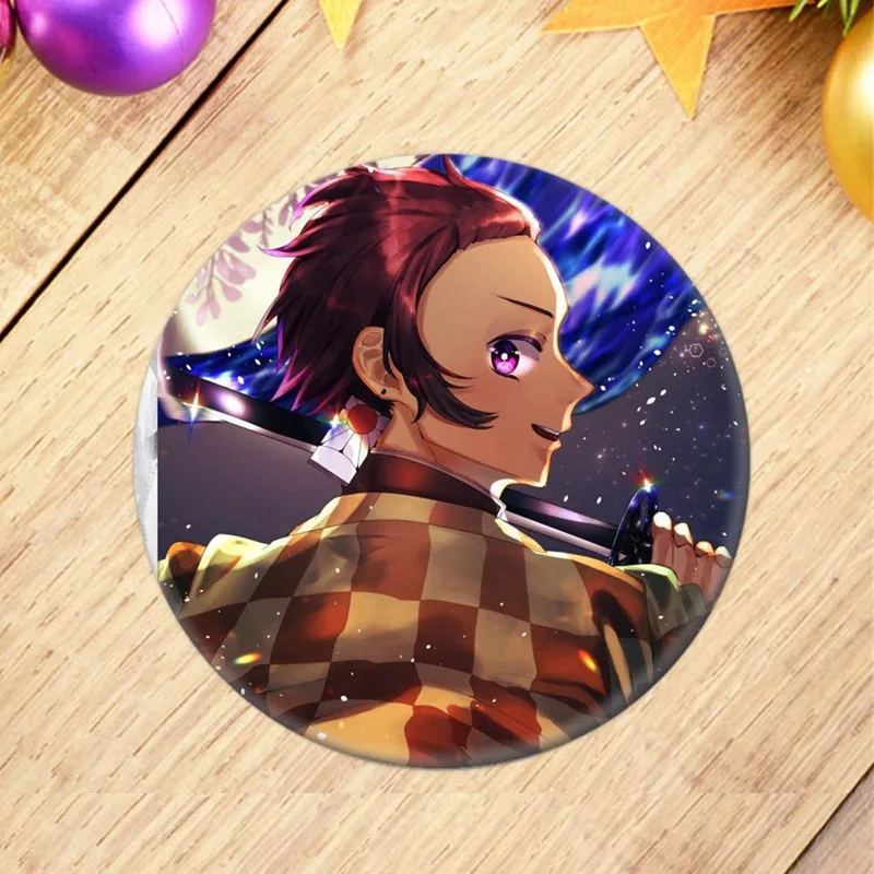 1 шт. Новый Kimetsu No Yaiba Kamado Tanjirou собирать сумки значки Кнопка брошь булавки косплей