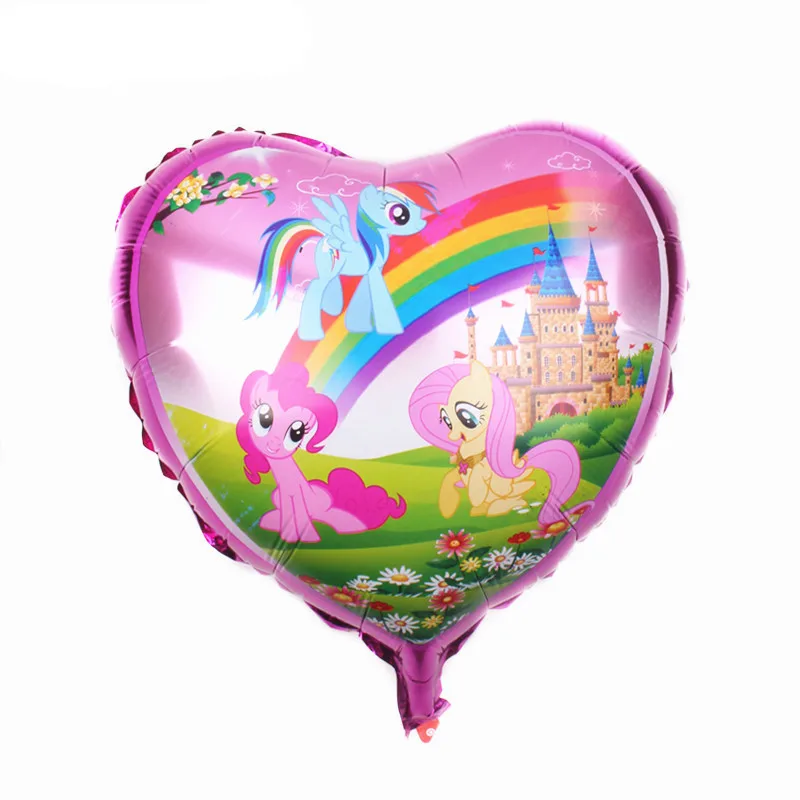 1 шт. 45X45cm Мой маленький пони шарик из фольги в форме globos детское платье для дня