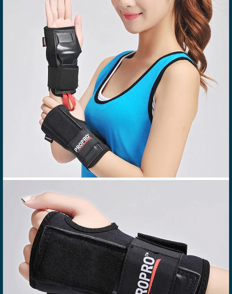 PE Support Palm Pad Protector for Inline Skating Ski Snowboard Roller Gear Protection Wristband Men Women Protector Safety Wrist