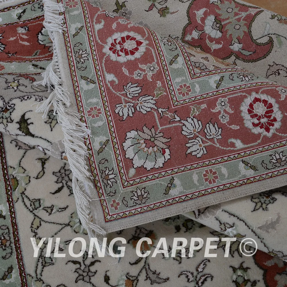 Yilong 6 'x 9 'ковер из Восточной шерсти розовый толстый изысканный индийский