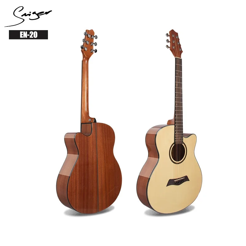 

Guitar Acoustic Electric Steel-String 40 Inches A-Body Guitarra 6 Strings Folk Pop Cutaway High-gloss Professional Pickup Spruce