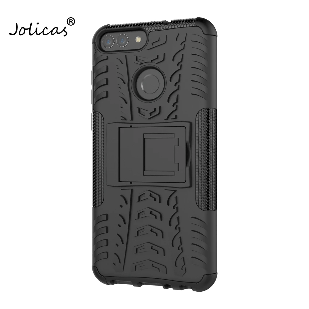 Для Huawei P Smart Case Cover Heavy Duty Armor тонкий жесткий резиновый чехол силиконовый для