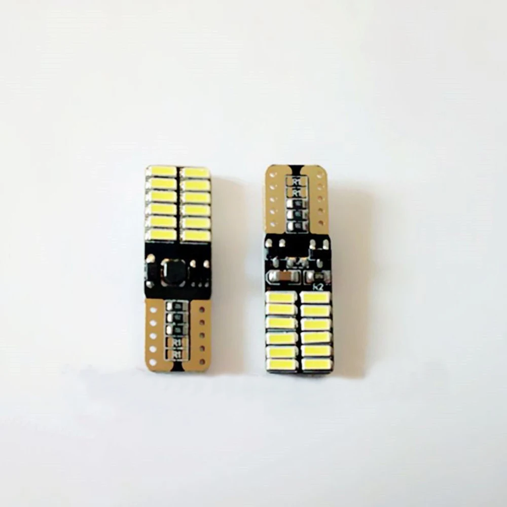 YSY 4 шт. 800 люменов T10 W5W 2825 168 светодиодный CanBus без ошибок 4014 24 SMD 5 Вт автомобильный
