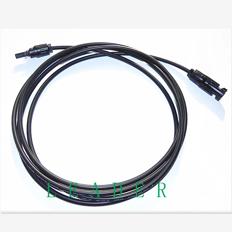 10 шт./лот 4mm2 (12AWG) Расширенный 4 м MC-4 PV кабель-удлинитель для панели солнечных