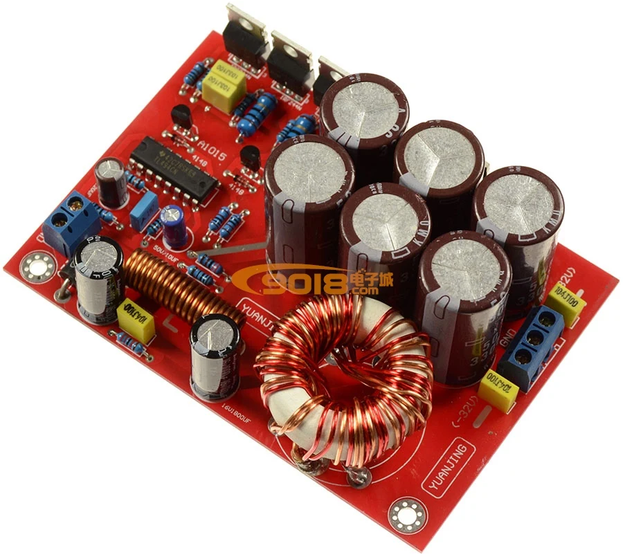 Усилитель напряжения на выходе 180 Вт постоянный ток 12 В один положительный