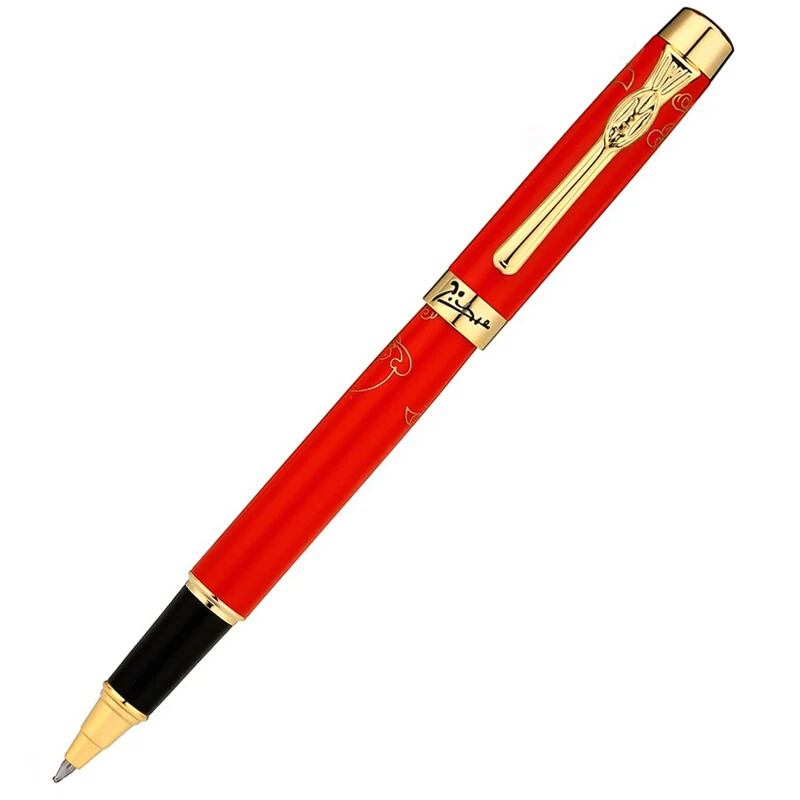 Only Pen---Red Пикассо 933 Pimio Avignon Классическая роликовая ручка с заправкой, роскошная Выгравированная Подарочная коробка на выбор, Офисная деловая ручка для письма - Цвет: Only Pen---Red