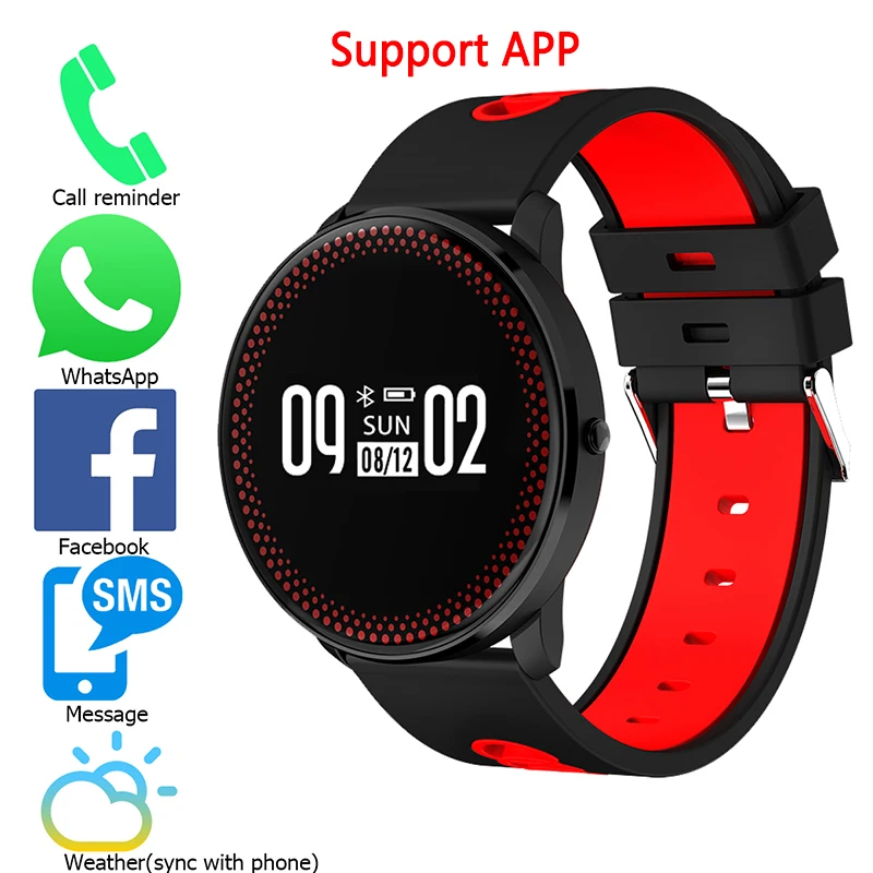 Ми CF007 Bluetooth 4 0 SmartWatch Водонепроницаемый трекер сердечного ритма крови Давление