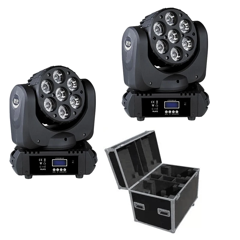 

Комплект из 2 светодиодных ламп 7x12 Вт, RGBW, 4 в 1