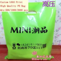 promotional cute shopping plastic bag with handle 3040cm package poly bag for clothings candy love 1000pieces a lot