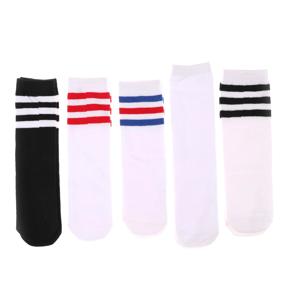 

28CM Kids Girls Boys Cotton Knee High Warm Socks For Old School Children Baby Long Tube Leg Football Stripes Socks
