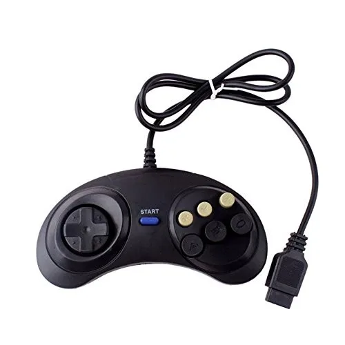 Новый проводной контроллер с 6 цифровыми кнопками для Sega Mega Drive Megadrive геймпад