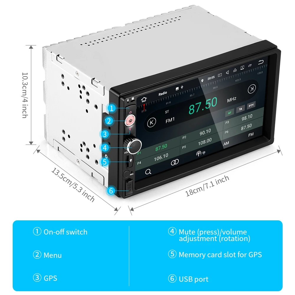 ZEEPIN WN7098 автомобильный мультимедийный плеер Автомобильного головного устройства