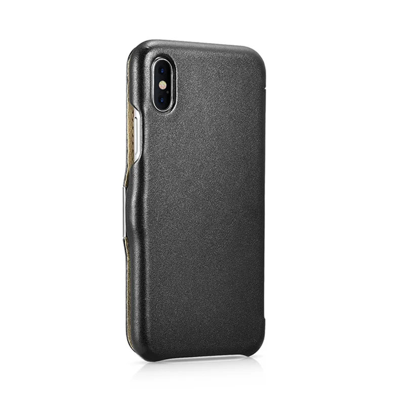 Для iPhone X оригинальный icarer чехол Роскошный из натуральной кожи противоударный