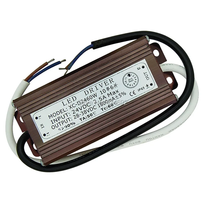 60 Вт DC24V вход DC28 38V 1.8A IP65 Водонепроницаемый Светодиодный драйвер Источник питания