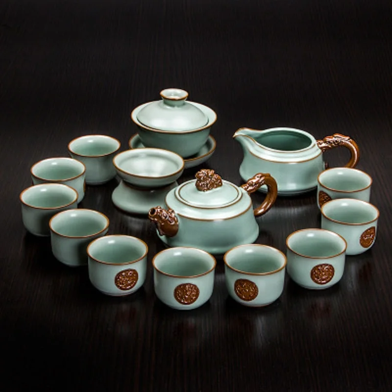 Китай ru печи gongfu Чайный набор керамический чайный набор|Наборы чайной посуды| |