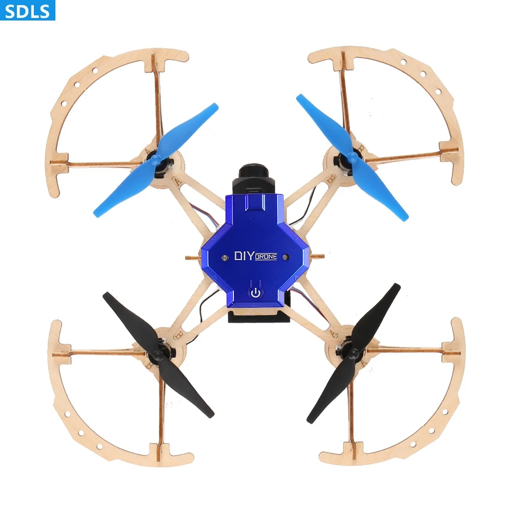 DIY деревянный Радиоуправляемый Дрон Wi Fi FPV 720P HD камера высота Hover Дистанционное