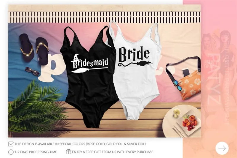 Девичник свадебвечерние купальники для невесты и подружки цельные свадебные