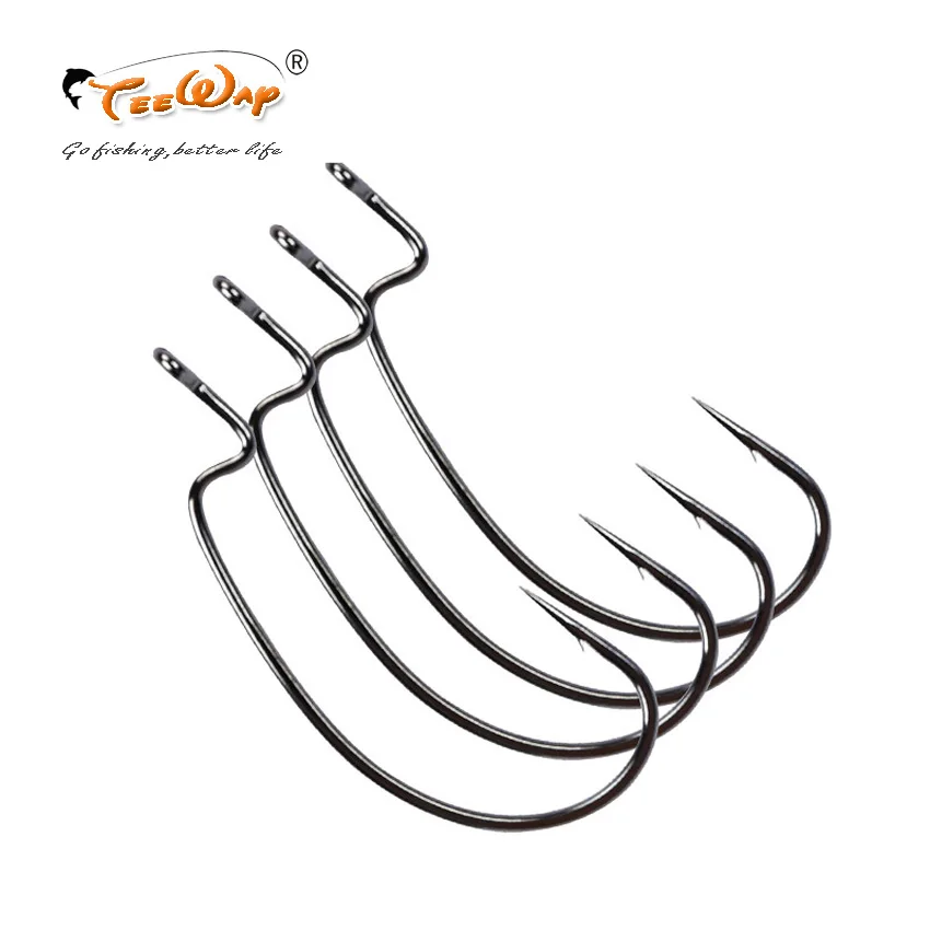 

30pcs/lot High-carbon steel fishing hooks 2# 4# 6# 8# crank hook lure Worm Pesca for Soft Bait Tackle high quality accessories